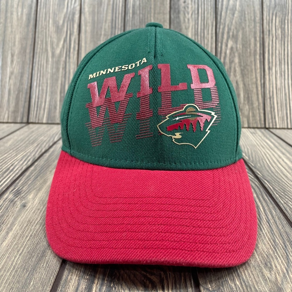 Minnesota Wild NHL Reebok Green Red Baseball Cap Hat Strapback Youth OSFA